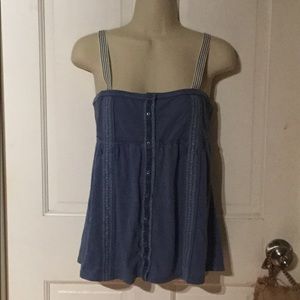 Button down tank top